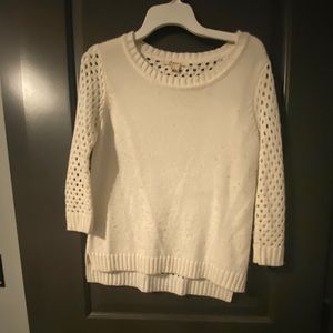 Super cute white sweater